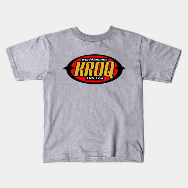 90s World Famous KROQ Fm Kids T-Shirt by Honocoroko